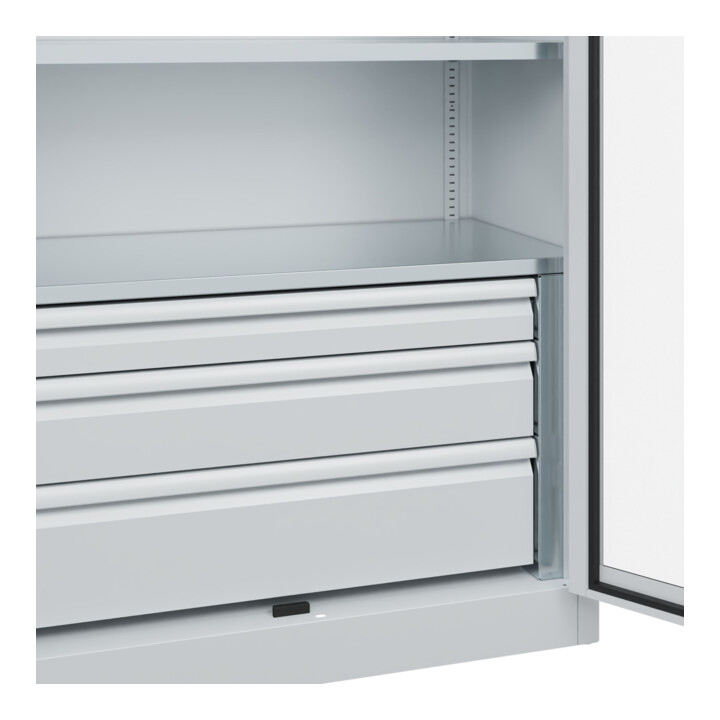 C+P Armoire à charges lourdes Acurado Pro 1950 x 1200 x 600 mm 7035/7035