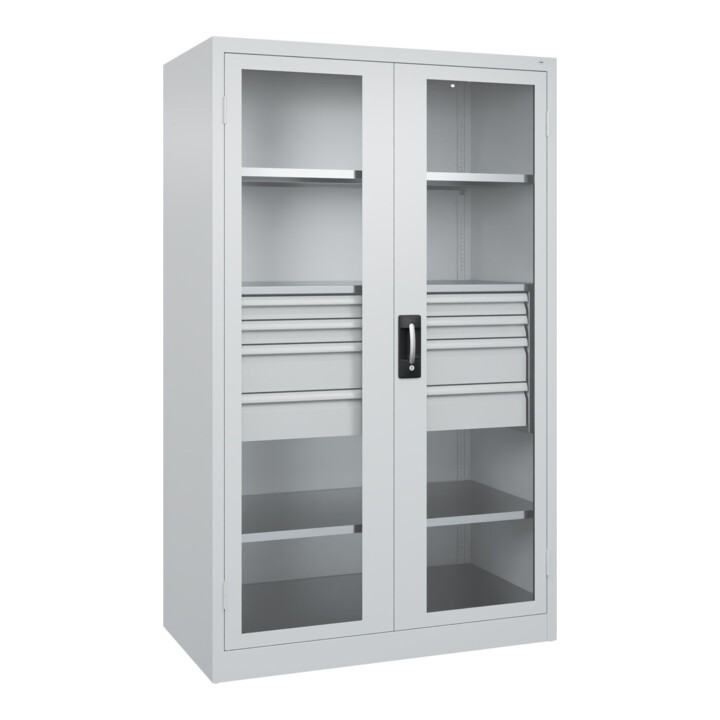 C+P Armoire à charges lourdes Acurado Pro 1950 x 1200 x 600 mm 7035/7035