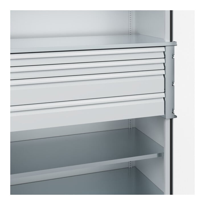 C+P Armoire à charges lourdes Acurado Pro 1950 x 1200 x 600 mm 7035/7035