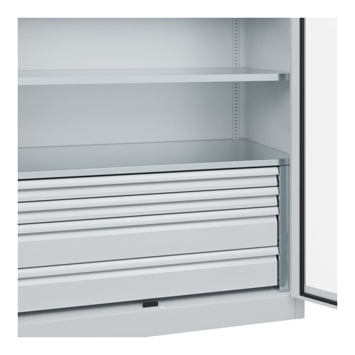 C+P Armoire à charges lourdes Acurado Pro 1950 x 1200 x 600 mm 7035/7035