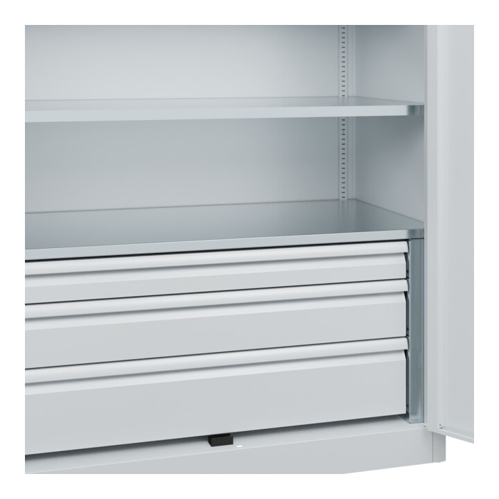 C+P Armoire à charges lourdes Acurado Pro 1950 x 1200 x 600 mm 7035/7035