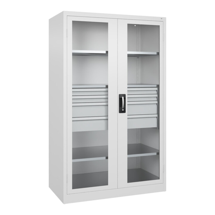C+P Armoire à charges lourdes Acurado Pro 1950 x 1200 x 600 mm 9016/9016