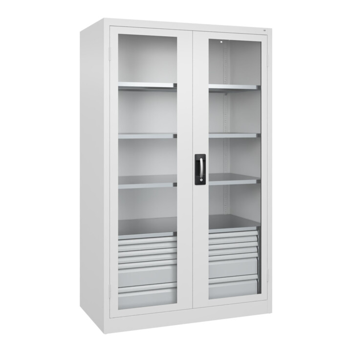 C+P Armoire à charges lourdes Acurado Pro 1950 x 1200 x 600 mm 9016/9016