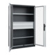 C+P Armoire à charges lourdes Acurado Pro 1950 x 1200 x 600 mm avec tiroirs noir/gris