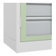 C+P Armoire à charges lourdes Acurado Pro 1950 x 1200 x 600 mm blanc/blanc-vert
