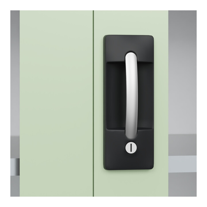 C+P Armoire à charges lourdes Acurado Pro 1950 x 1200 x 600 mm blanc/blanc-vert