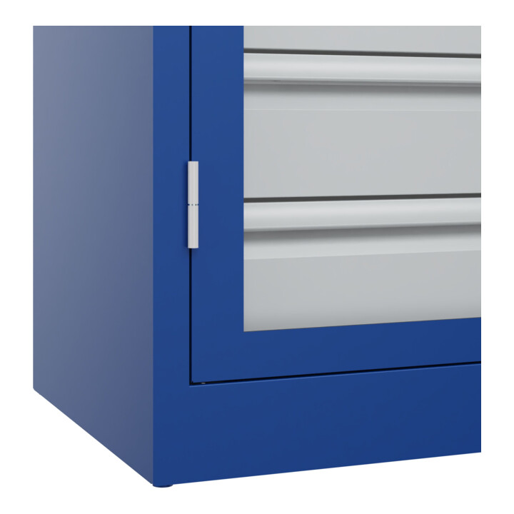 C+P Armoire à charges lourdes Acurado Pro 1950 × 1200 × 600 mm bleu