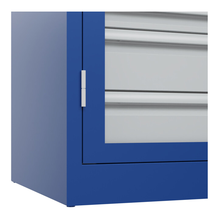 C+P Armoire à charges lourdes Acurado Pro 1950 × 1200 × 600 mm bleu