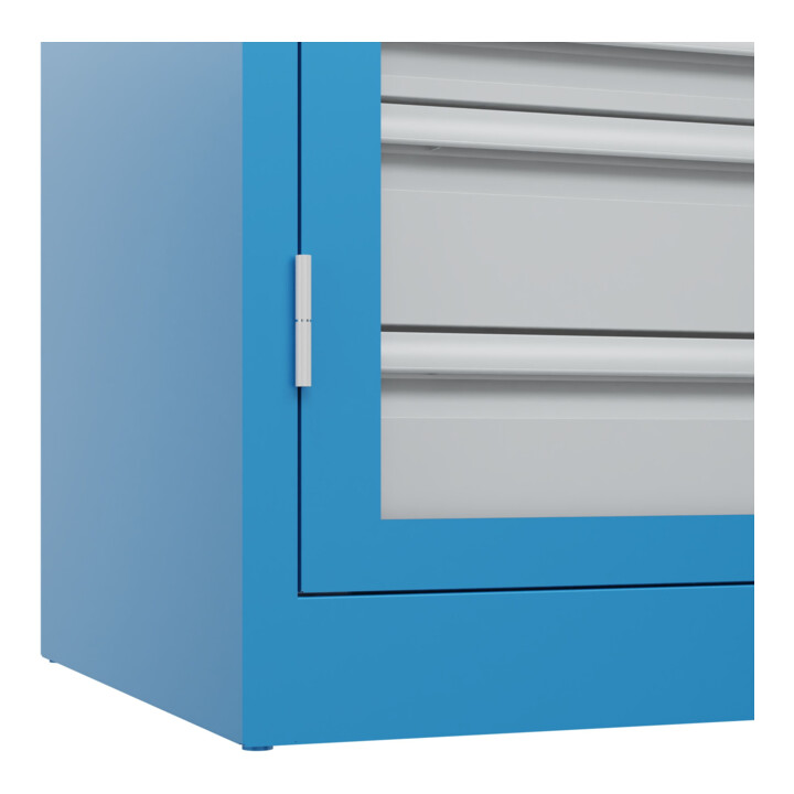 C+P Armoire à charges lourdes Acurado Pro 1950 x 1200 x 600 mm Bleu clair