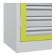 C+P Armoire à charges lourdes Acurado Pro 1950 x 1200 x 600 mm gris clair/vert couronne