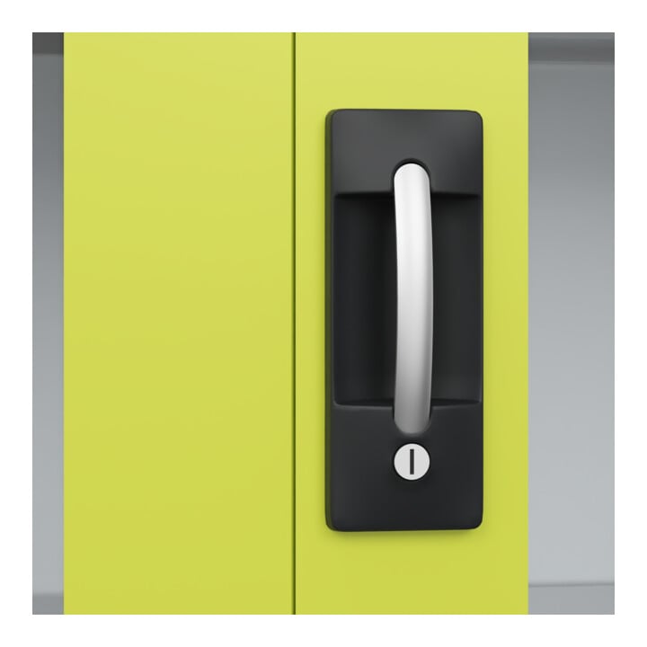 C+P Armoire à charges lourdes Acurado Pro 1950 x 1200 x 600 mm gris clair/vert couronne