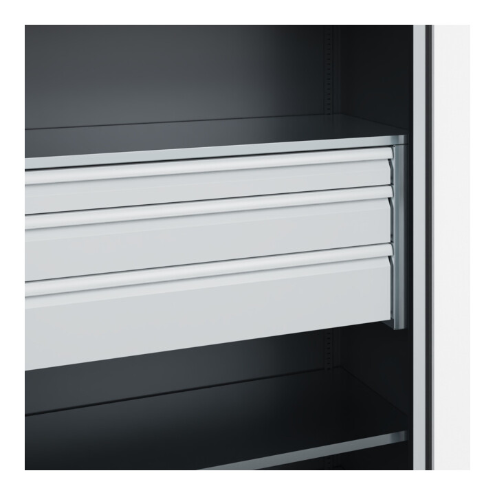 C+P Armoire à charges lourdes Acurado Pro 1950 × 1200 × 600 mm noir/gris clair
