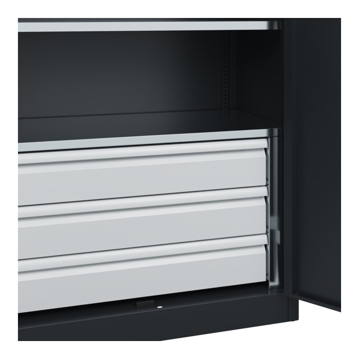 C+P Armoire à charges lourdes Acurado Pro avec tiroirs 1950 × 1000 × 500 mm 7021/7021