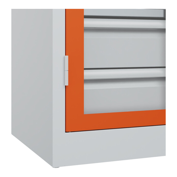 C+P Armoire à charges lourdes Acurado Pro avec tiroirs 1950 x 1000 x 500 mm 7035/2004