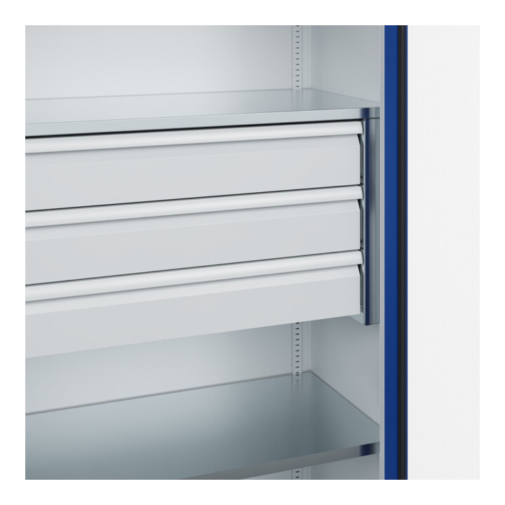 C+P Armoire à charges lourdes Acurado Pro avec tiroirs 1950 x 1000 x 500 mm 7035/5010