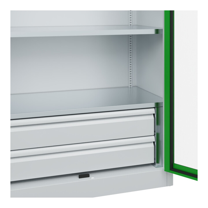 C+P Armoire à charges lourdes Acurado Pro avec tiroirs 1950 × 1000 × 500 mm 7035/6037