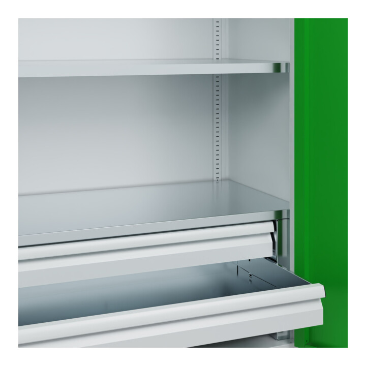 C+P Armoire à charges lourdes Acurado Pro avec tiroirs 1950 × 1000 × 500 mm 7035/6037