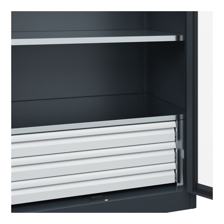 C+P Armoire à charges lourdes Acurado Pro avec tiroirs 1950 x 1000 x 600 mm 7016/7016