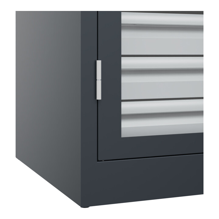 C+P Armoire à charges lourdes Acurado Pro avec tiroirs 1950 x 1000 x 600 mm 7016/7016
