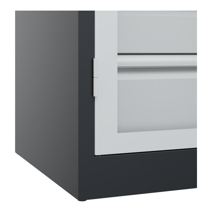 C+P Armoire à charges lourdes Acurado Pro avec tiroirs 1950 x 1000 x 600 mm 7021/7035