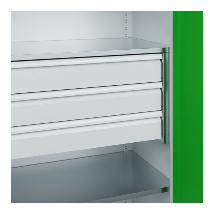 C+P Armoire à charges lourdes Acurado Pro avec tiroirs 1950 × 1000 × 600 mm 7035/6037