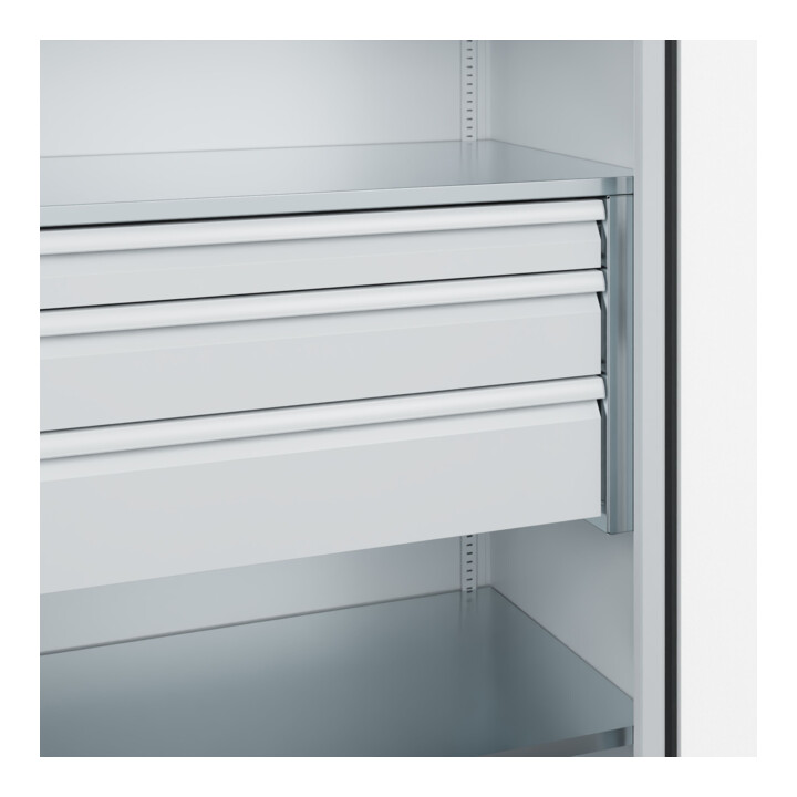 C+P Armoire à charges lourdes Acurado Pro avec tiroirs 1950 x 1000 x 600 mm 7035/7035