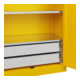 C+P Armoire à charges lourdes Acurado Pro avec tiroirs 1950 × 1200 × 500 mm RAL 1023