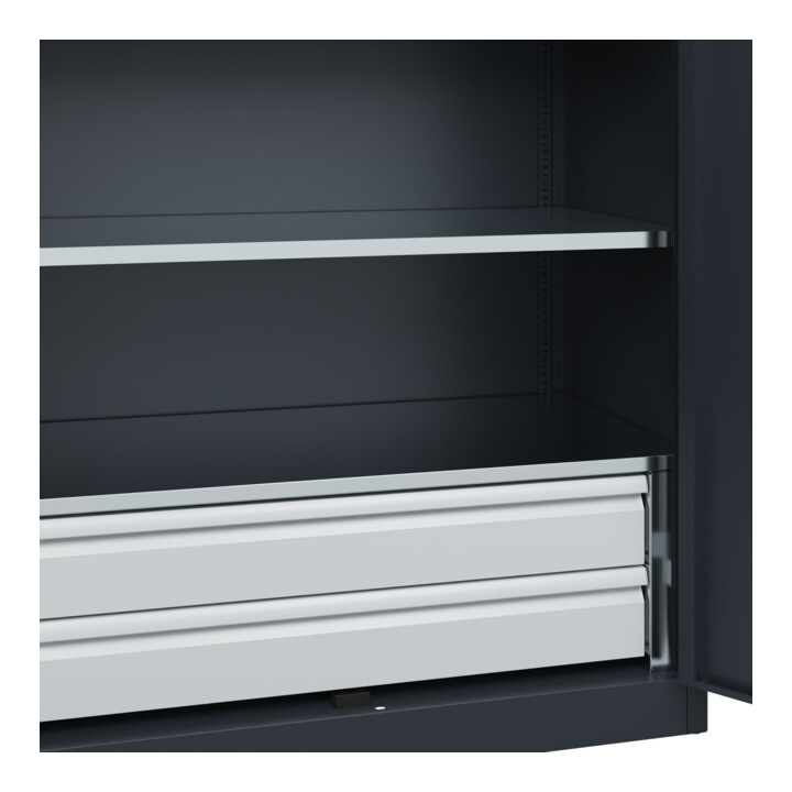 C+P Armoire à charges lourdes Acurado Pro avec tiroirs 1950 x 1200 x 600 mm 7016/7016