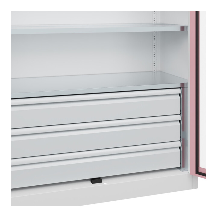C+P Armoire à charges lourdes Acurado Pro avec tiroirs 1950 x 1200 x 600 mm 9016/3015