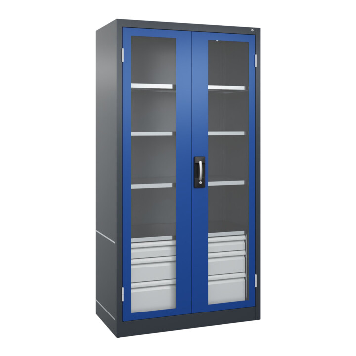 C+P Armoire à charges lourdes avec tiroirs Acurado Pro 1950 x 1000 x 500 mm 7016/5010