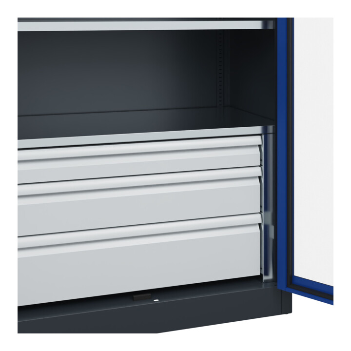 C+P Armoire à charges lourdes avec tiroirs Acurado Pro 1950 x 1000 x 500 mm 7016/5010