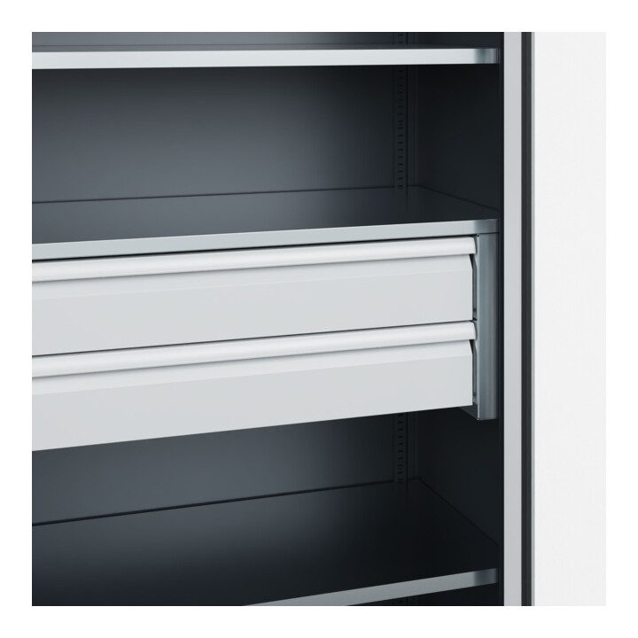 C+P Armoire à charges lourdes avec tiroirs Acurado Pro 1950 x 1000 x 500 mm 7016/7035