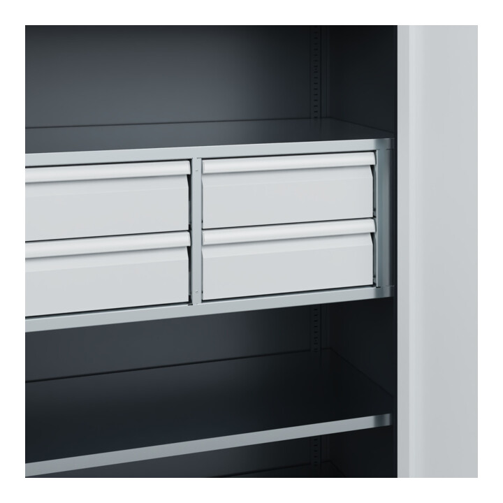 C+P Armoire à charges lourdes avec tiroirs Acurado Pro 1950 x 1000 x 500 mm 7016/7035