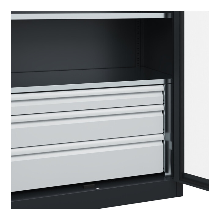 C+P Armoire à charges lourdes avec tiroirs Acurado Pro 1950 x 1000 x 500 mm 7021/7021