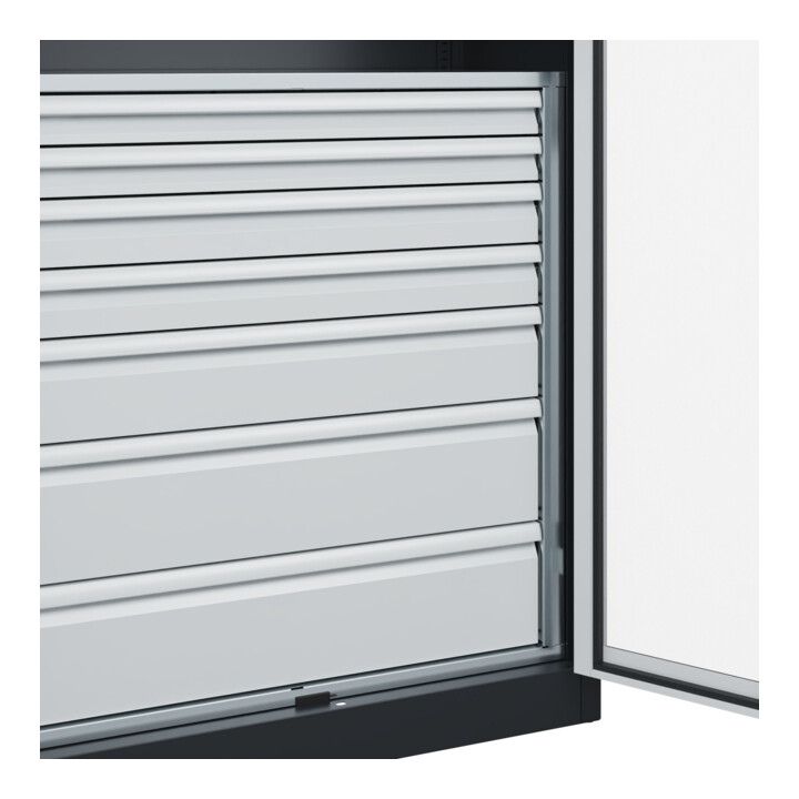 C+P Armoire à charges lourdes avec tiroirs Acurado Pro 1950 x 1000 x 500 mm 7021/7035