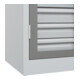 C+P Armoire à charges lourdes avec tiroirs Acurado Pro 1950 x 1000 x 500 mm 7035/0004