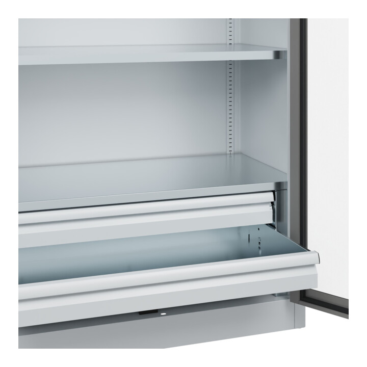 C+P Armoire à charges lourdes avec tiroirs Acurado Pro 1950 x 1000 x 500 mm 7035/0004