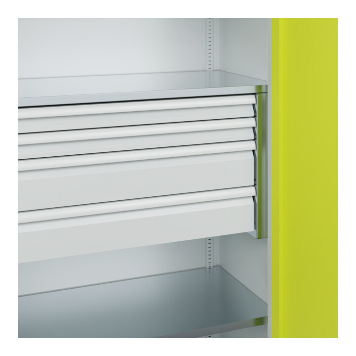 C+P Armoire à charges lourdes avec tiroirs Acurado Pro 1950 x 1000 x 500 mm 7035/0024