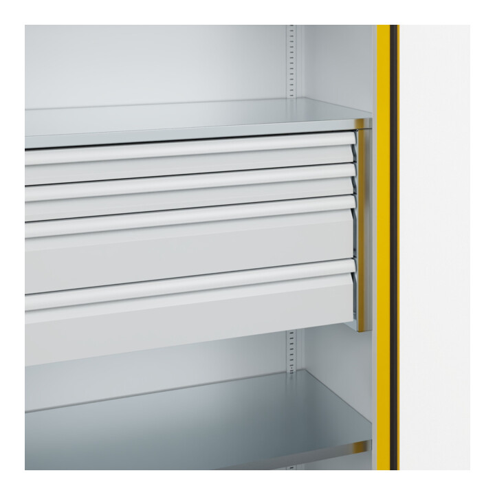 C+P Armoire à charges lourdes avec tiroirs Acurado Pro 1950 × 1000 × 500 mm 7035/1023