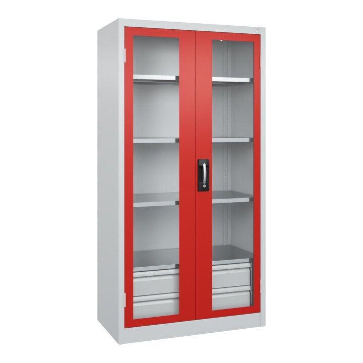 C+P Armoire à charges lourdes avec tiroirs Acurado Pro 1950 x 1000 x 500 mm 7035/3020