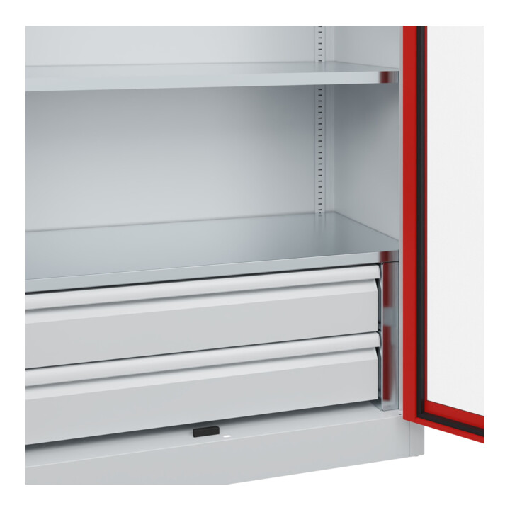 C+P Armoire à charges lourdes avec tiroirs Acurado Pro 1950 x 1000 x 500 mm 7035/3020