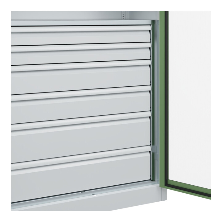 C+P Armoire à charges lourdes avec tiroirs Acurado Pro 1950 × 1000 × 500 mm 7035/6011