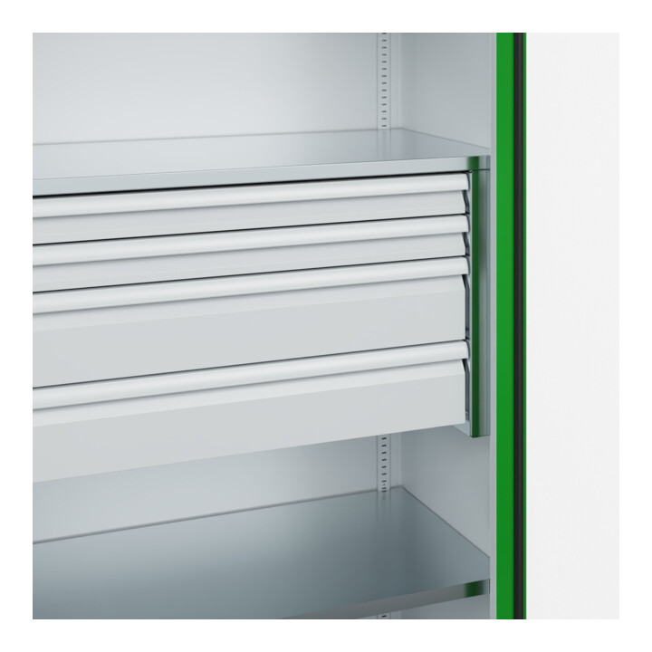 C+P Armoire à charges lourdes avec tiroirs Acurado Pro 1950 x 1000 x 500 mm 7035/6037