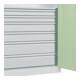 C+P Armoire à charges lourdes avec tiroirs Acurado Pro 1950 x 1000 x 500 mm 9016/6019