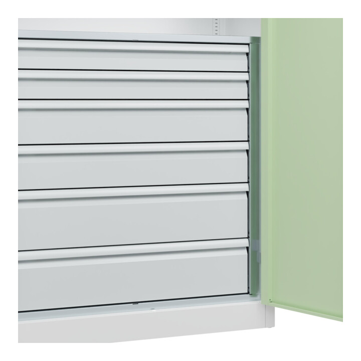 C+P Armoire à charges lourdes avec tiroirs Acurado Pro 1950 x 1000 x 500 mm 9016/6019