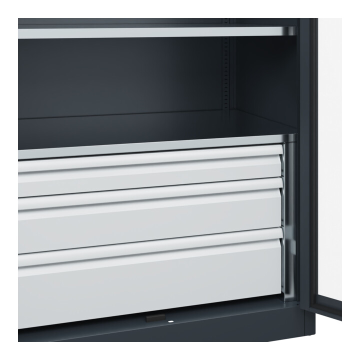 C+P Armoire à charges lourdes avec tiroirs Acurado Pro 1950 × 1000 × 600 mm 7016/7016
