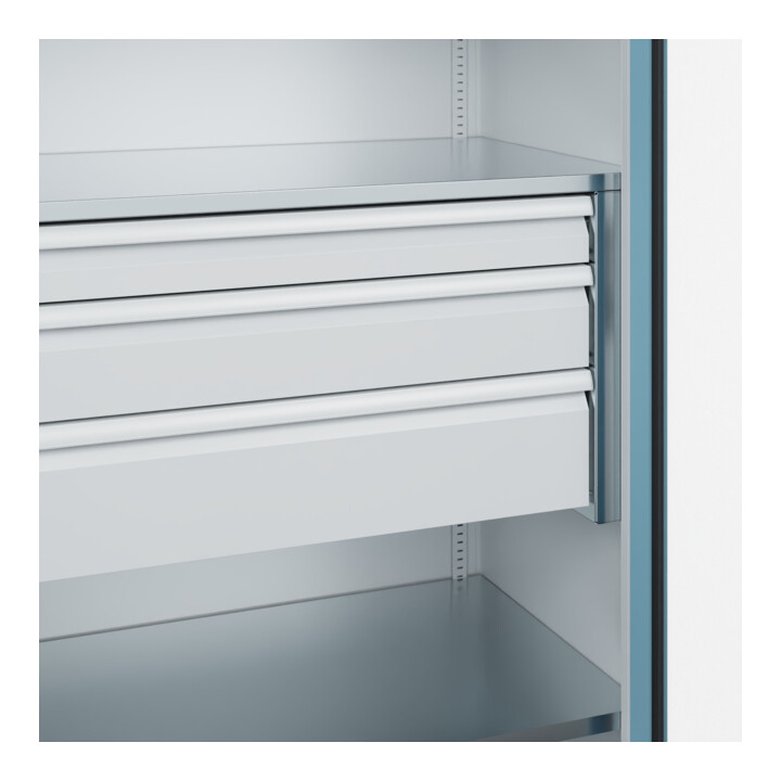 C+P Armoire à charges lourdes avec tiroirs Acurado Pro 1950 x 1000 x 600 mm 7035/0010