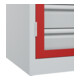 C+P Armoire à charges lourdes avec tiroirs Acurado Pro 1950 x 1000 x 600 mm 7035/3000