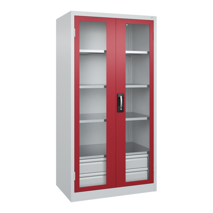 C+P Armoire à charges lourdes avec tiroirs Acurado Pro 1950 x 1000 x 600 mm 7035/3003