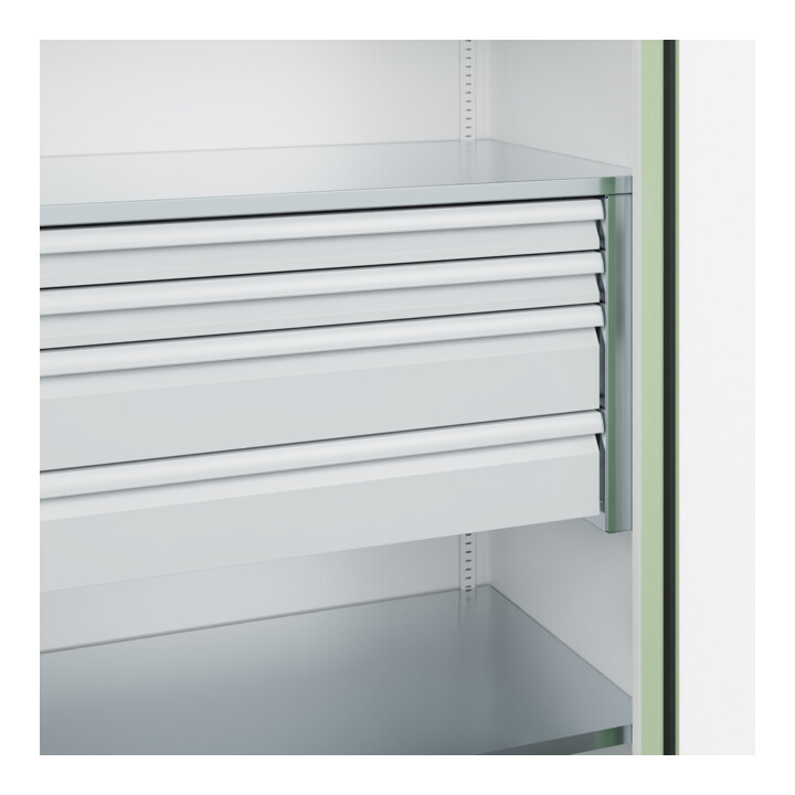 C+P Armoire à charges lourdes avec tiroirs Acurado Pro 1950 x 1000 x 600 mm 9016/6019